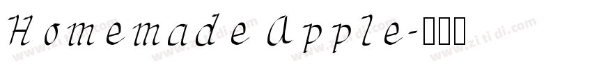Homemade Apple字体转换